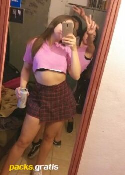 Minita Estudiante Rubia + Full Pack